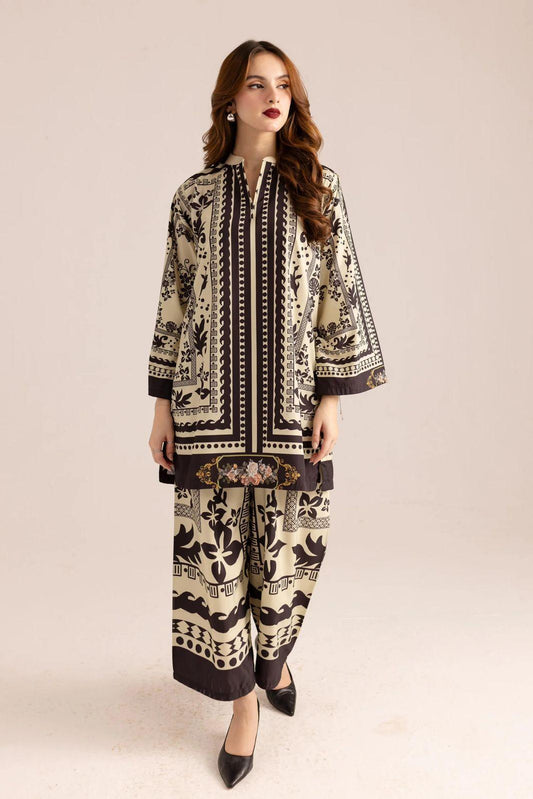 Stunning printed shirt and trouser set- 2 piece women's stitched Outfits